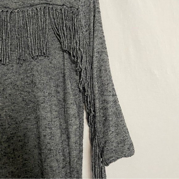 Zadig & Voltaire Wool Angora Blend Cozy “Winter Fringes” Fringe Trim Tunic Dress - Picture 9 of 13